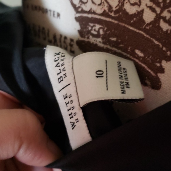 WHBM Black vneck dress - Picture 4 of 4